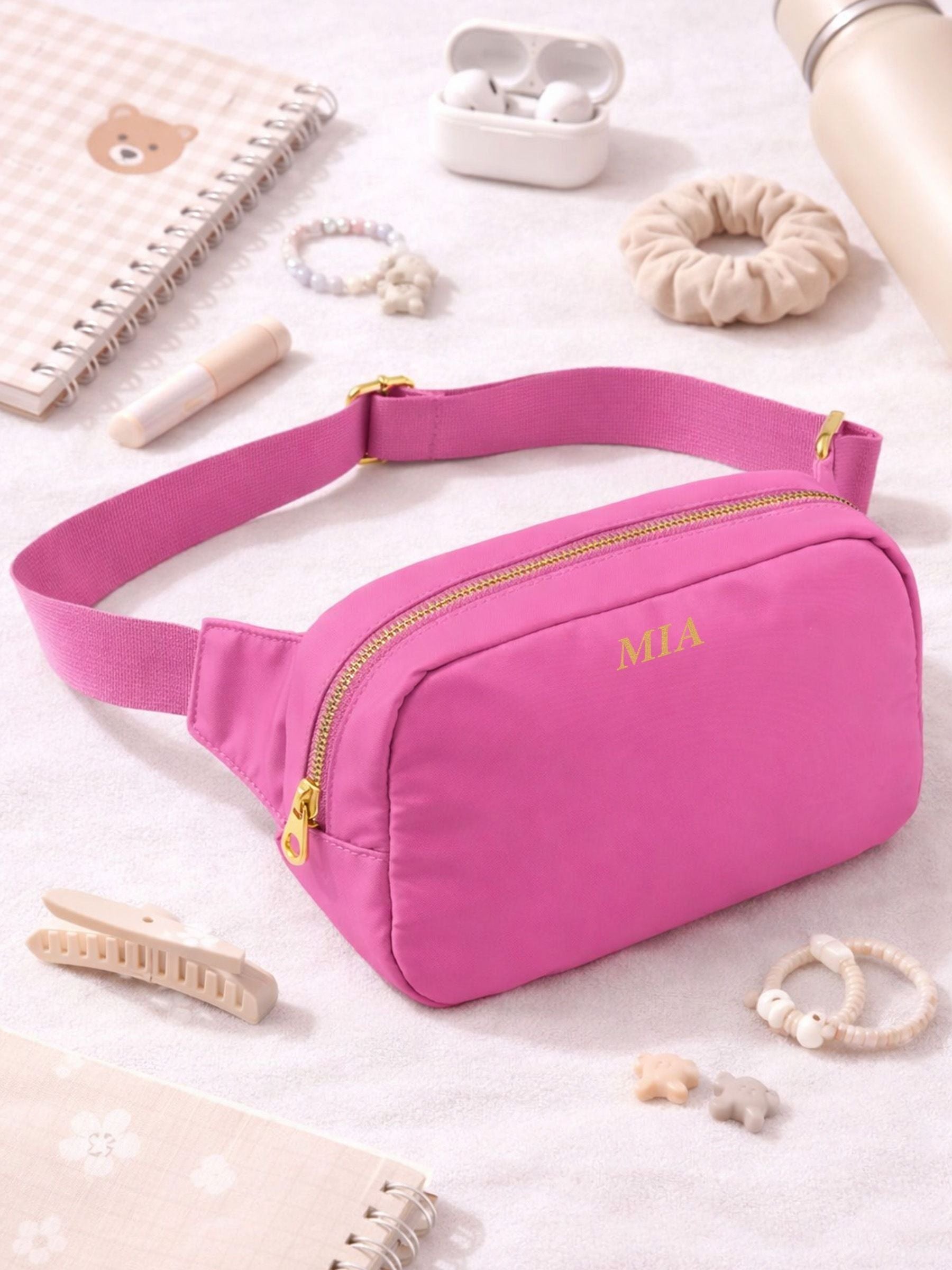 Loveabode personalised bright cross body bag, imported from the UK