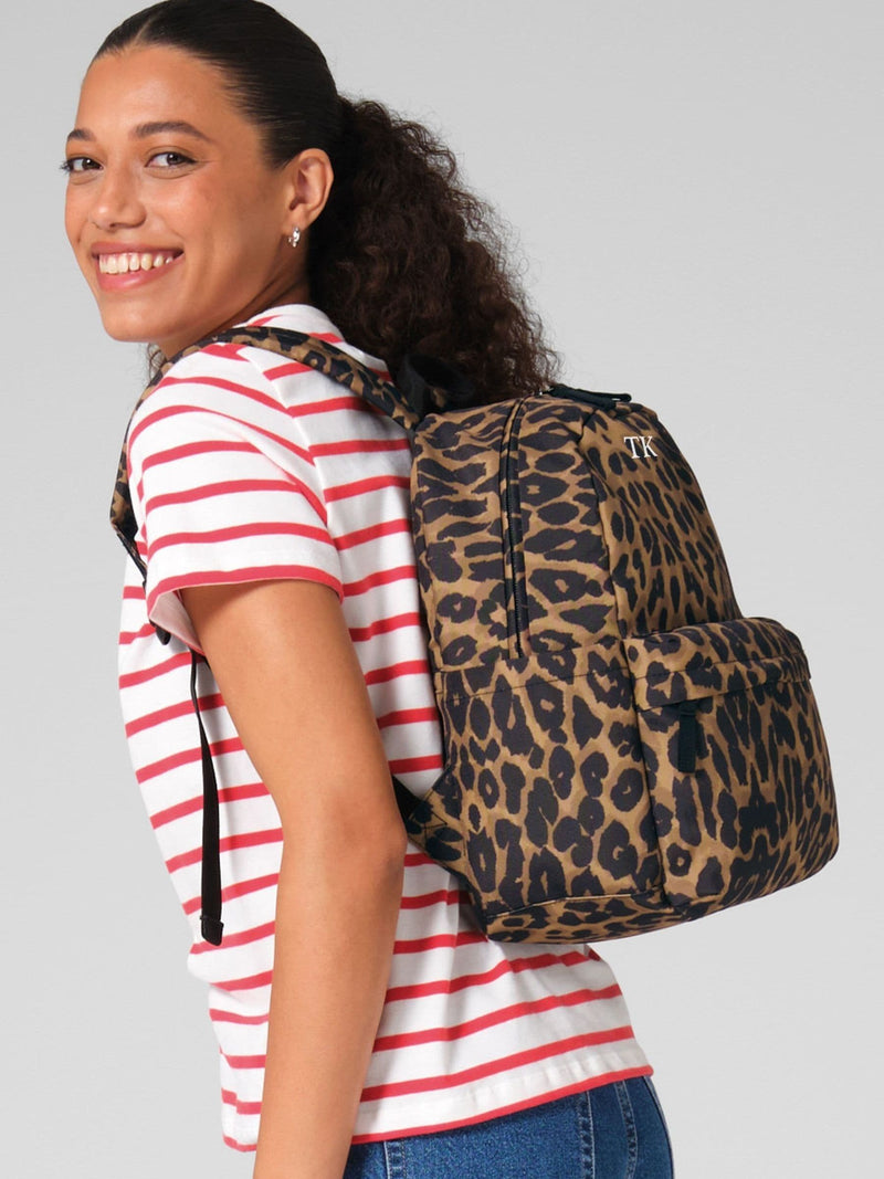 Loveabode leopard print mini backpack 12 litre (British brand)