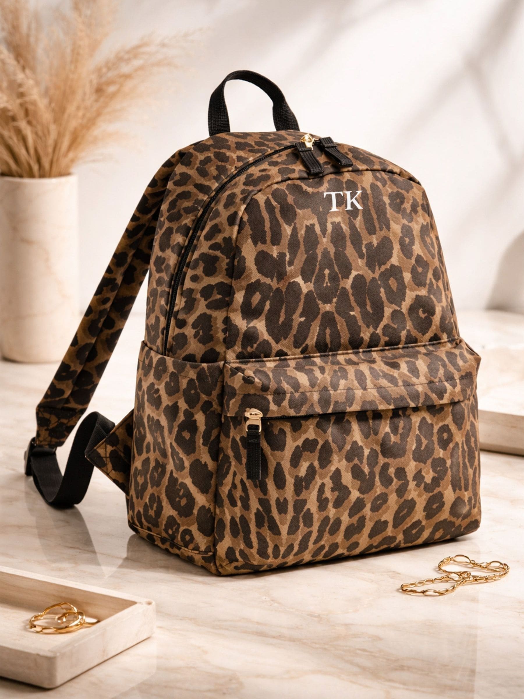Loveabode leopard print mini backpack 12 litre (British brand)