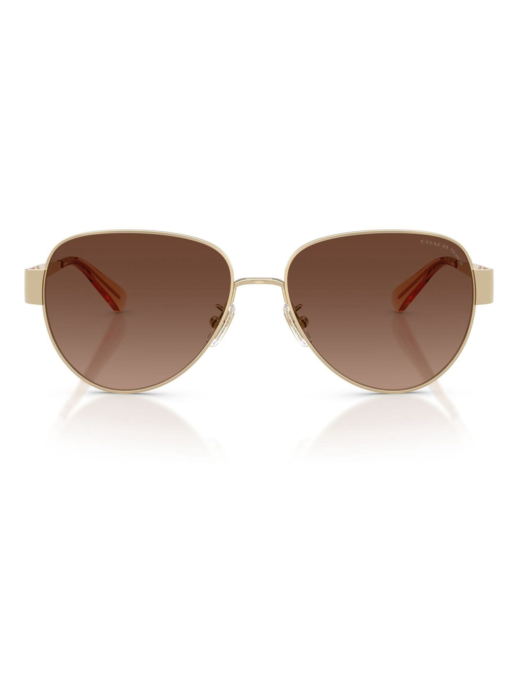COACH gold pilot sunglasses (British brand)