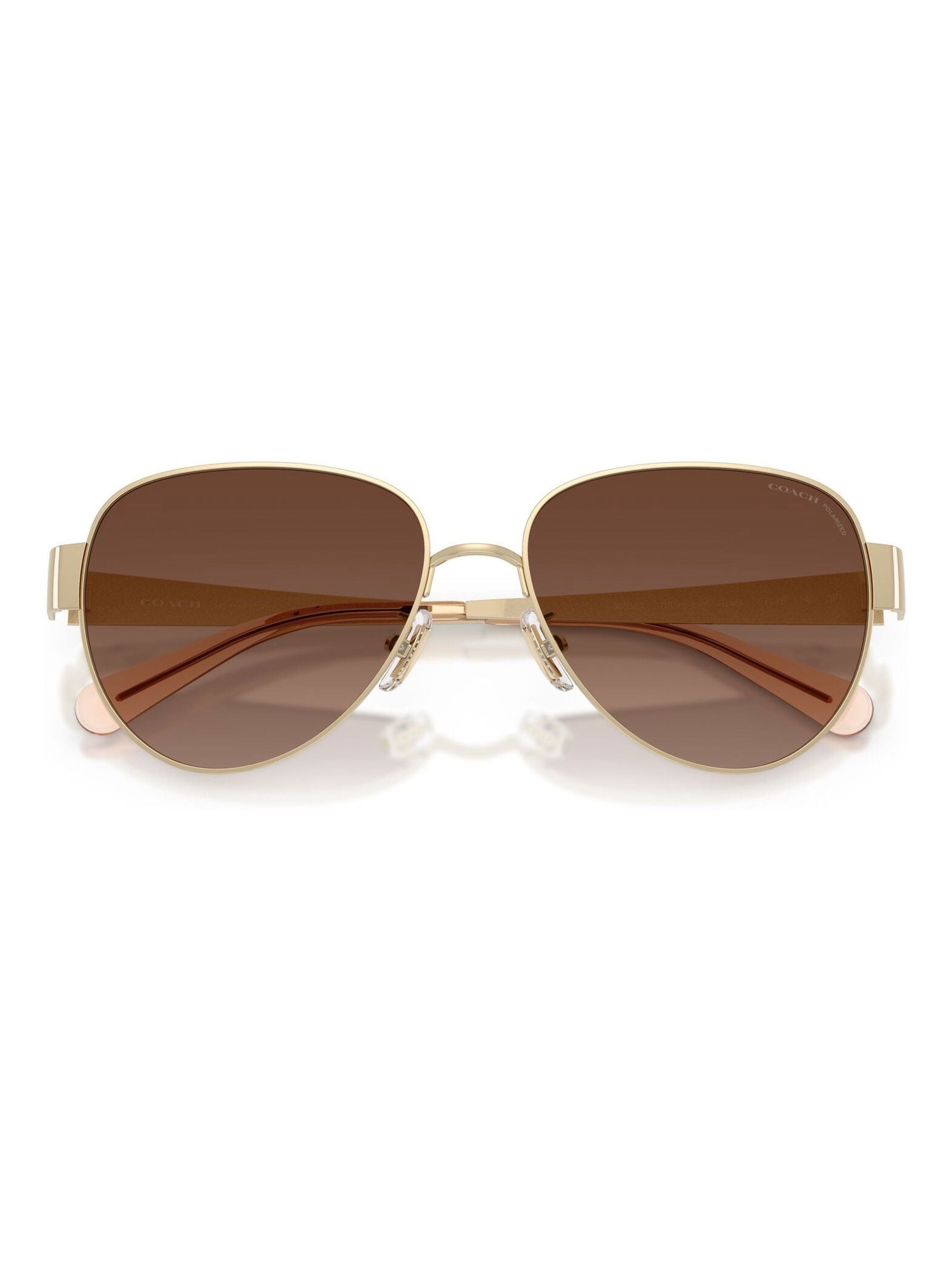 COACH gold pilot sunglasses (British brand)