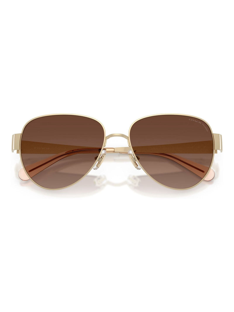 COACH gold pilot sunglasses (British brand)