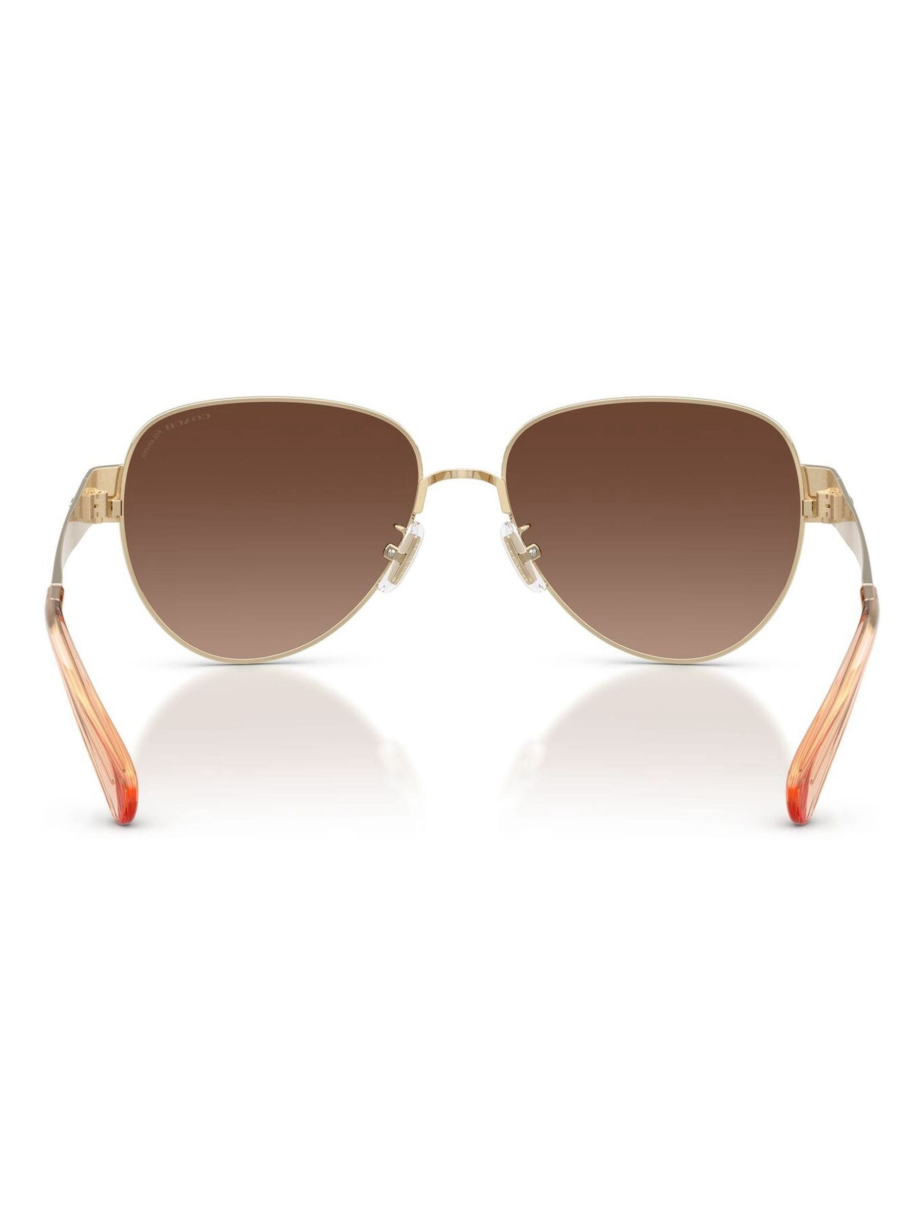 COACH gold pilot sunglasses (British brand)