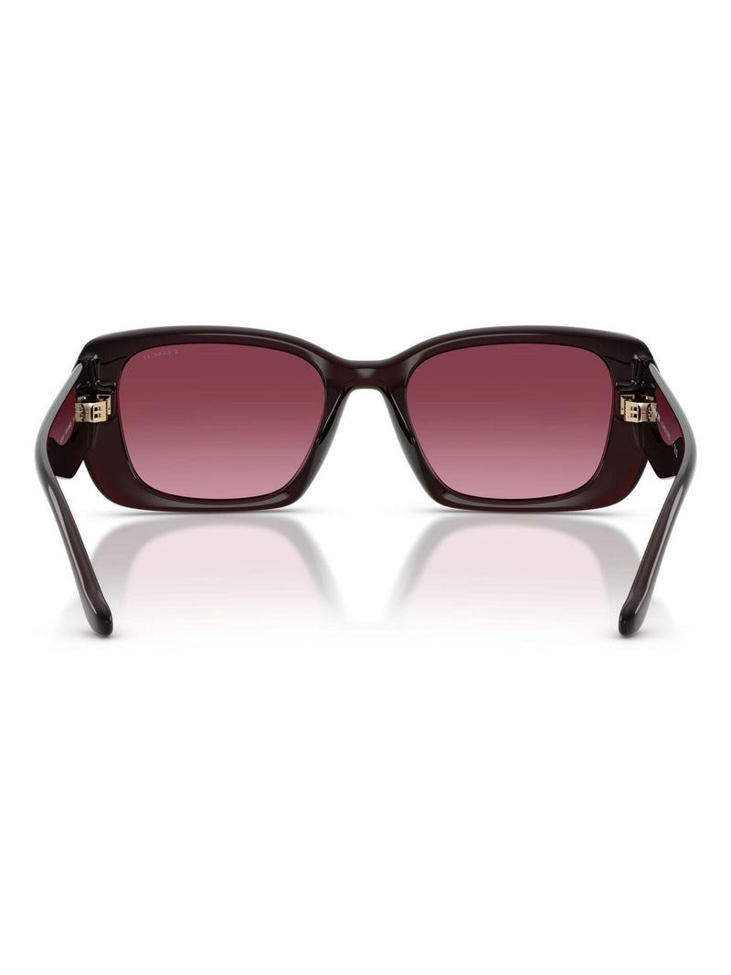 COACH square frame sunglasses with merlot gradient lenses - British product