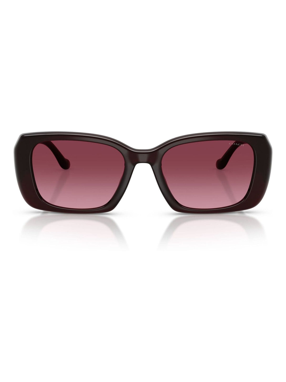 COACH square frame sunglasses with merlot gradient lenses - British product