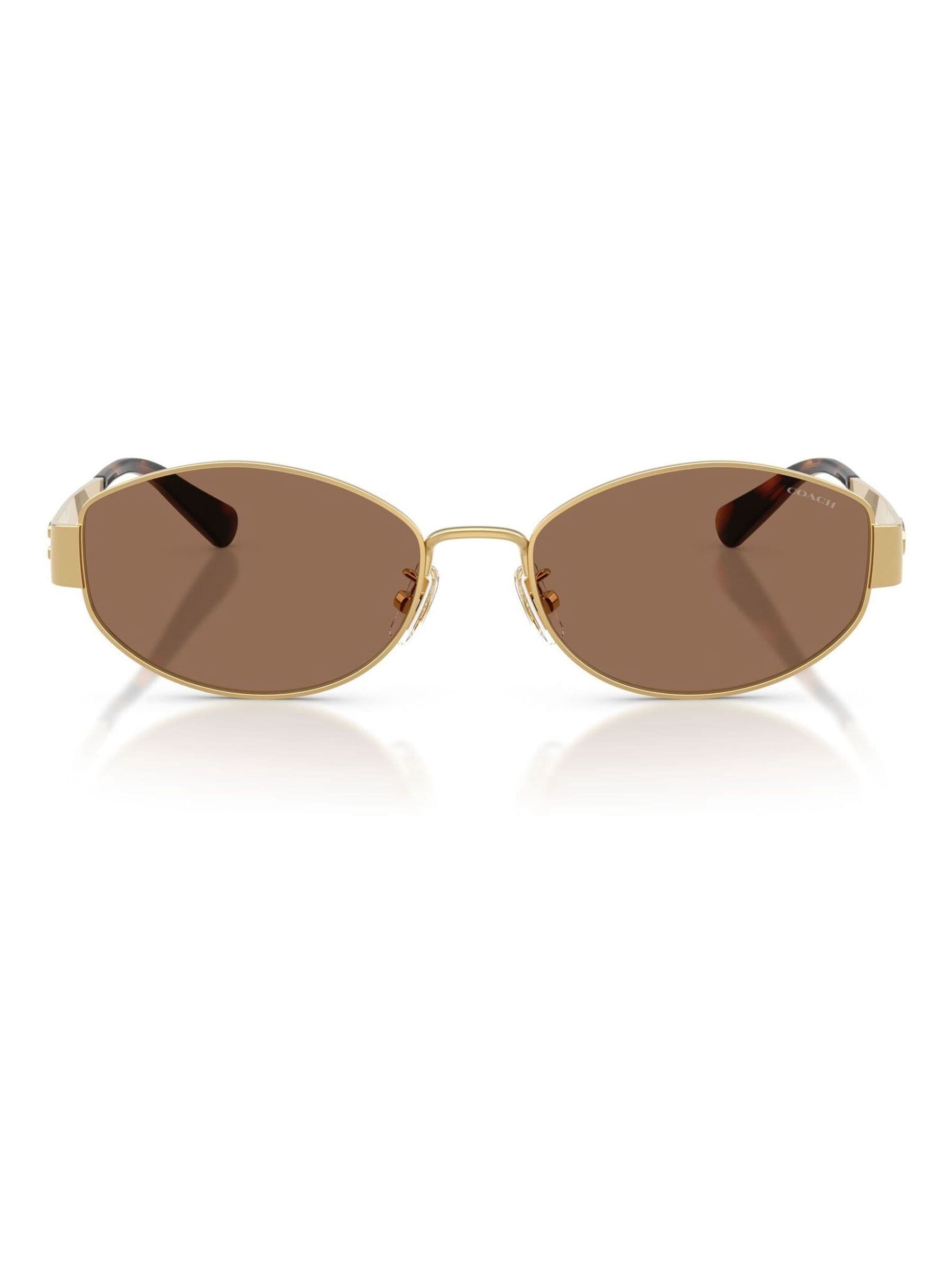 COACH gold irregular sunglasses - British product