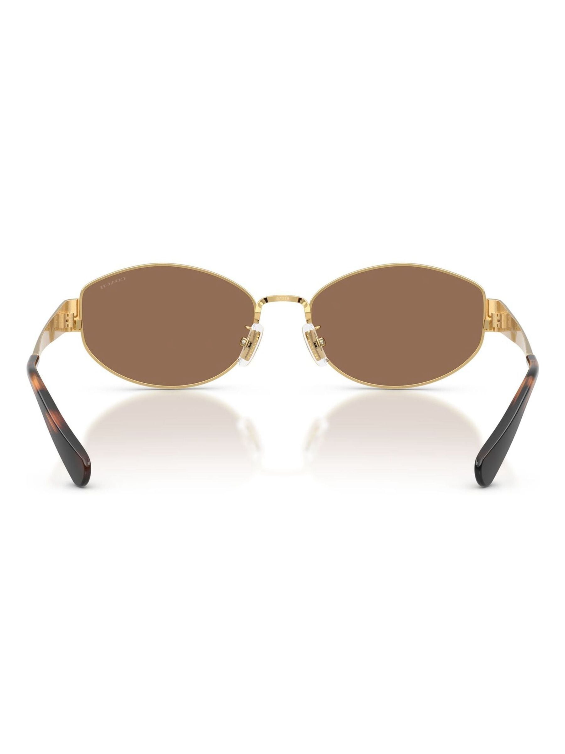 COACH gold irregular sunglasses - British product