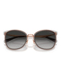 Coach square sunglasses in rose gold and dark grey - British product