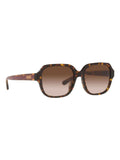Coach brown rectangle sunglasses with gradient lenses, UK version
