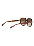 Coach brown rectangle sunglasses with gradient lenses, UK version