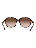 Coach brown rectangle sunglasses with gradient lenses, UK version