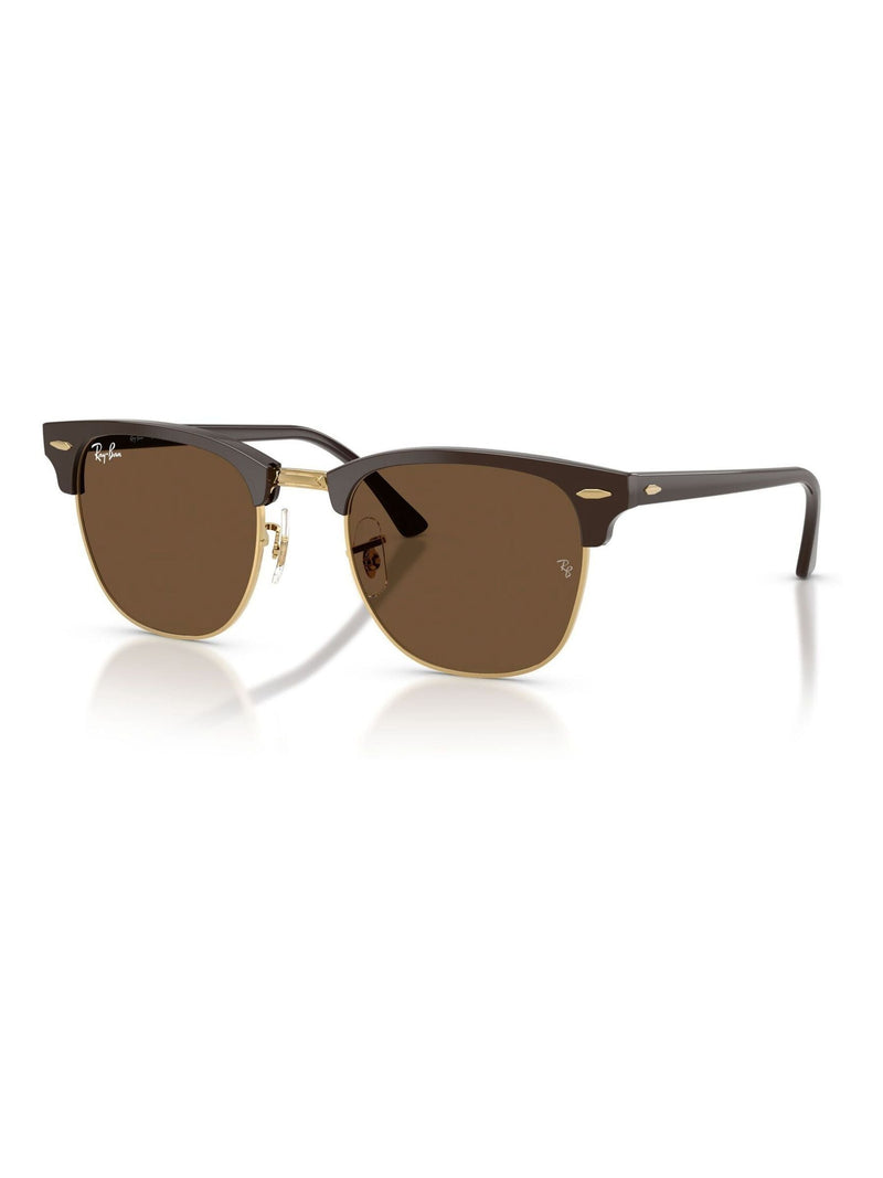 Ray-Ban Clubmaster square sunglasses gold, imported from the UK