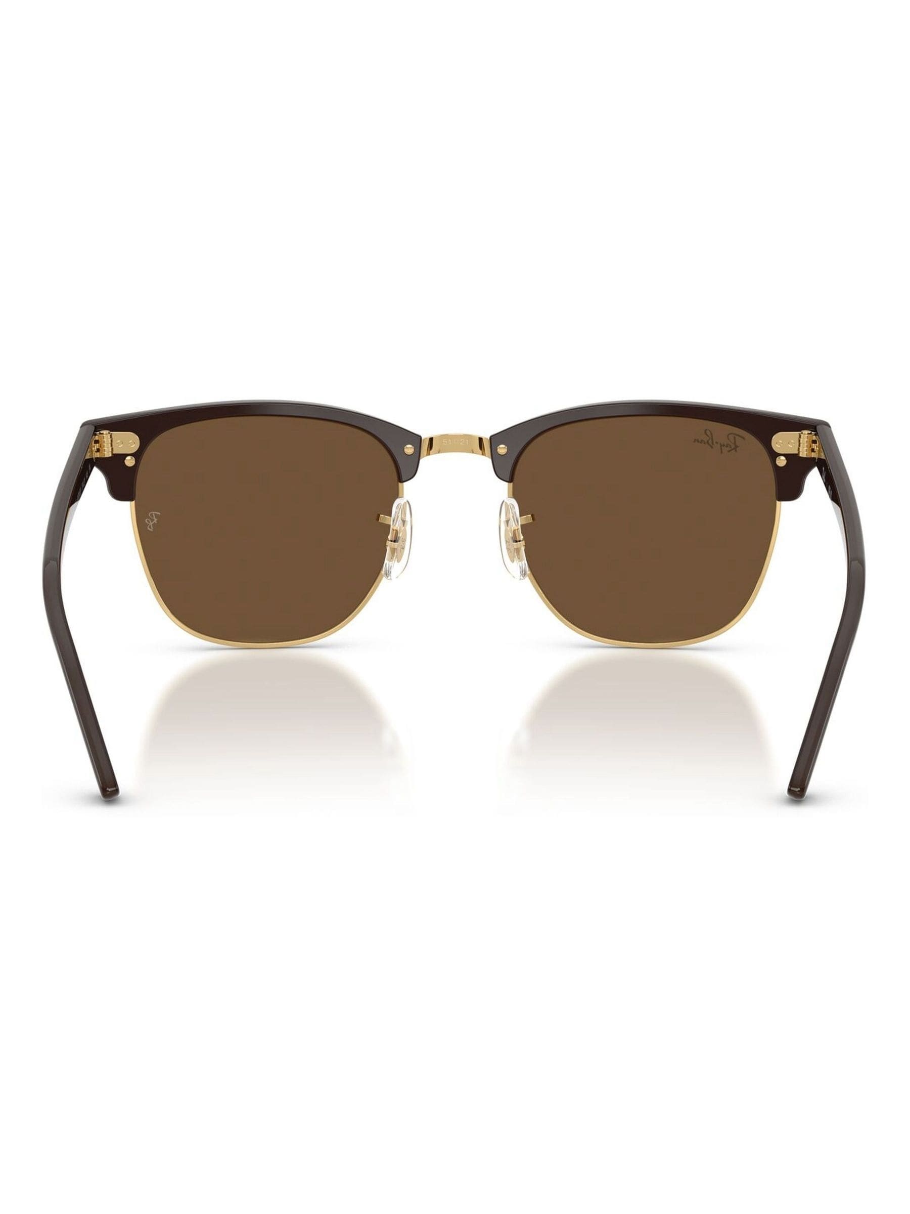 Ray-Ban Clubmaster square sunglasses gold, imported from the UK