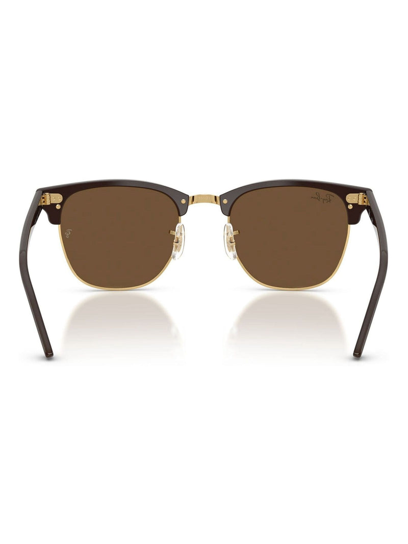 Ray-Ban Clubmaster square sunglasses gold, imported from the UK