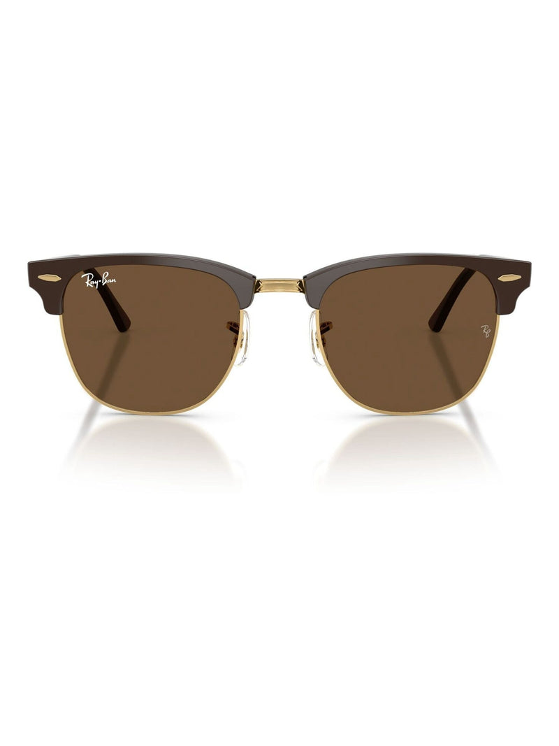 Ray-Ban Clubmaster square sunglasses gold, imported from the UK