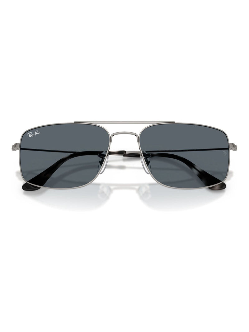 Ray-Ban Explorer 3 square grey sunglasses blue lenses - British product