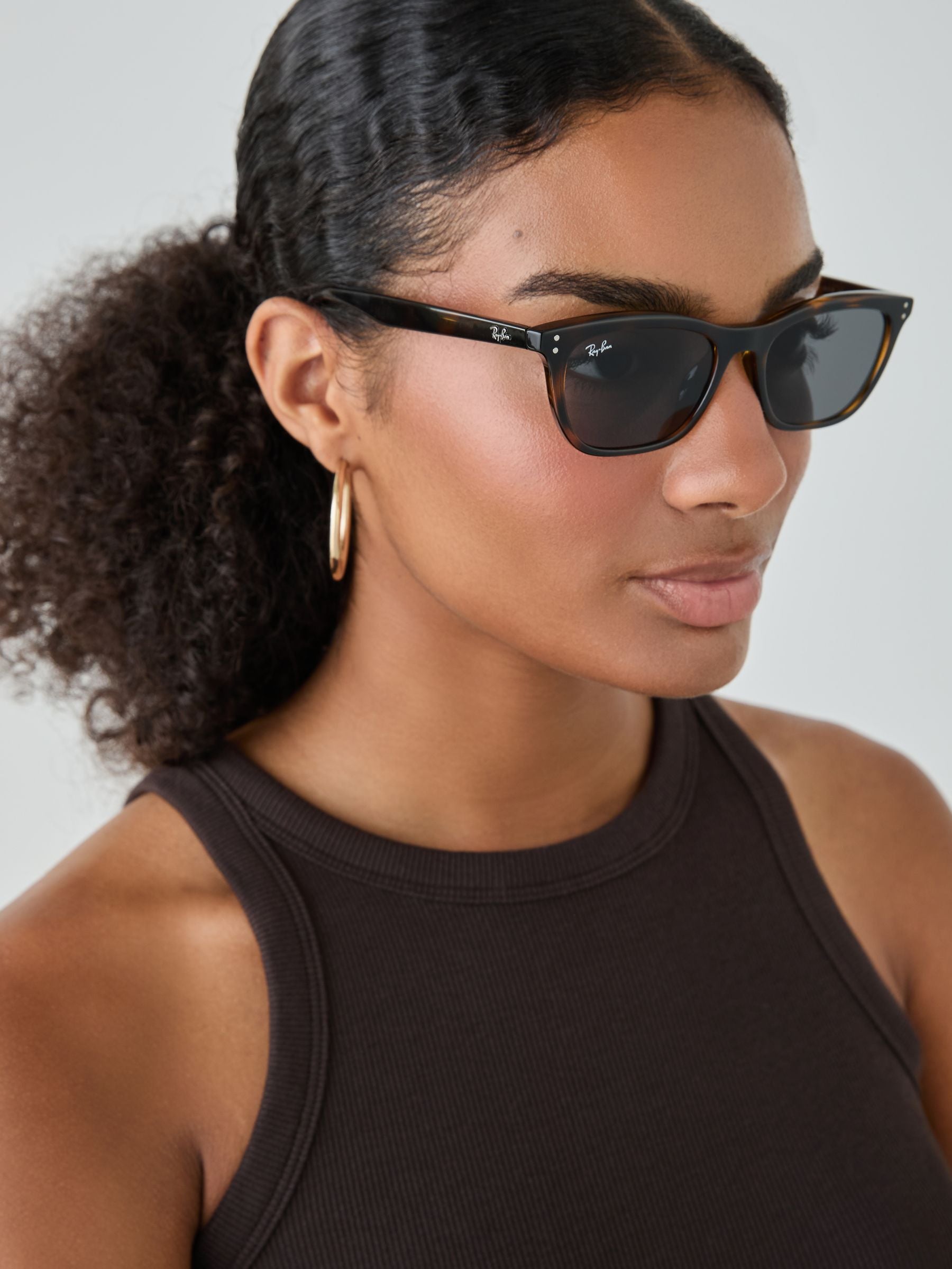 Ray Ban Brown irregular sunglasses, UK version
