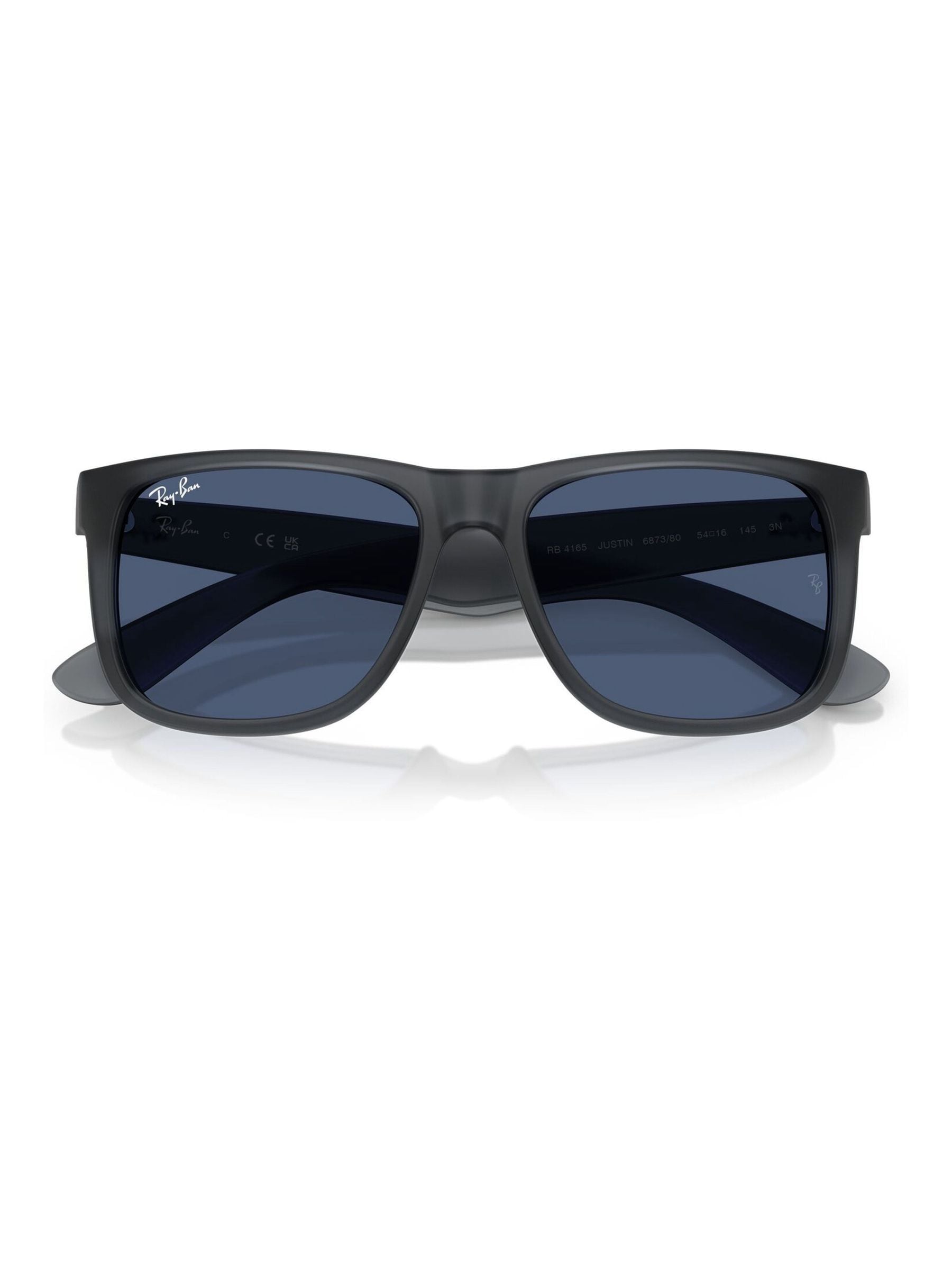 Ray-Ban Justin square sunglasses with blue lenses - British product