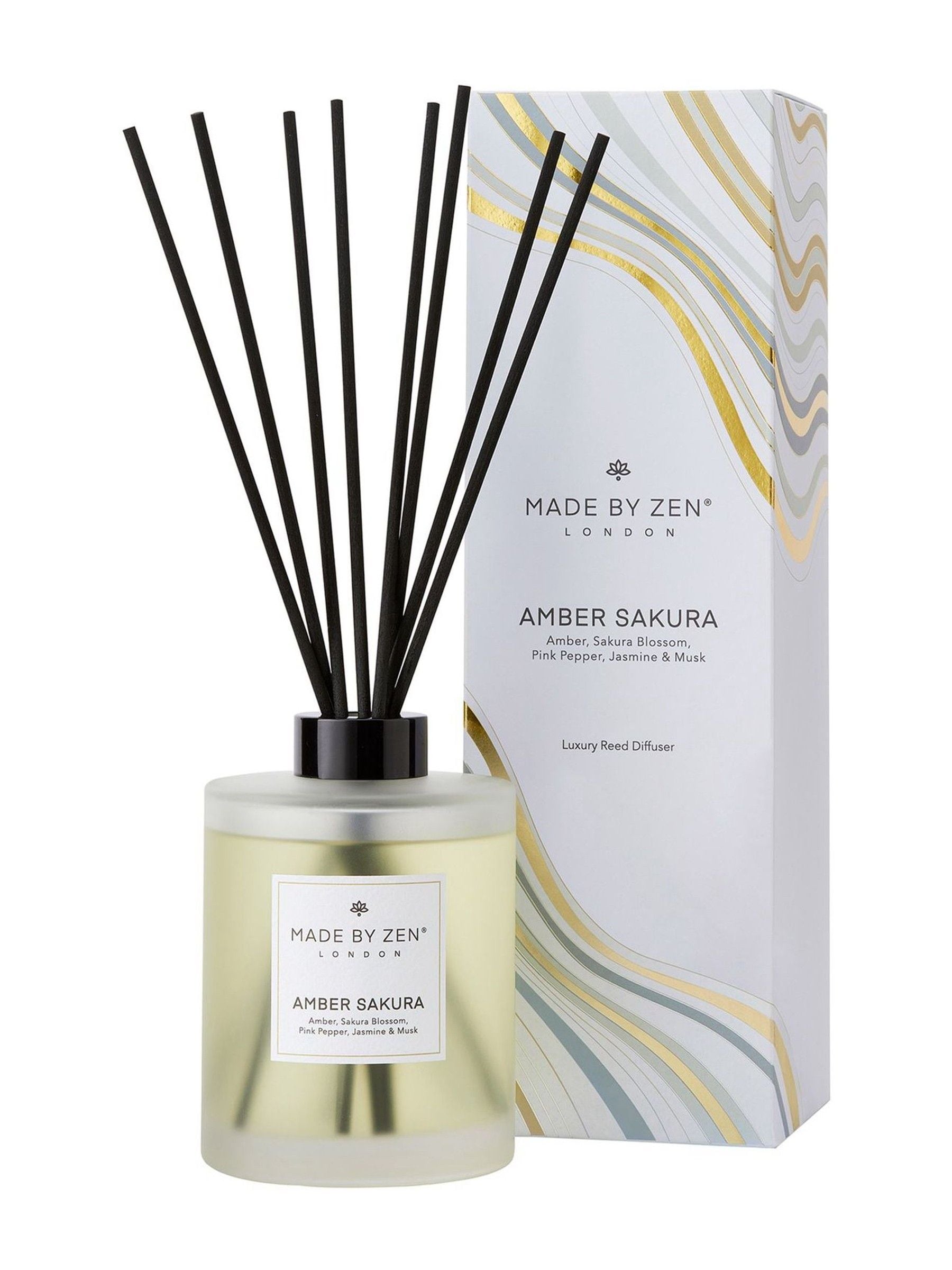 Made by Zen Amber Sakura reed diffuser (British brand)