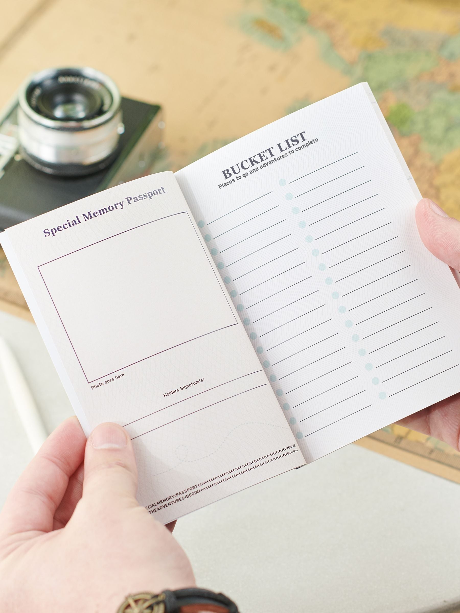 Oakdene personalised couple's passport adventure journal, UK version