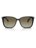 Ralph by Ralph Lauren black square sunglasses gradient green lenses, UK version