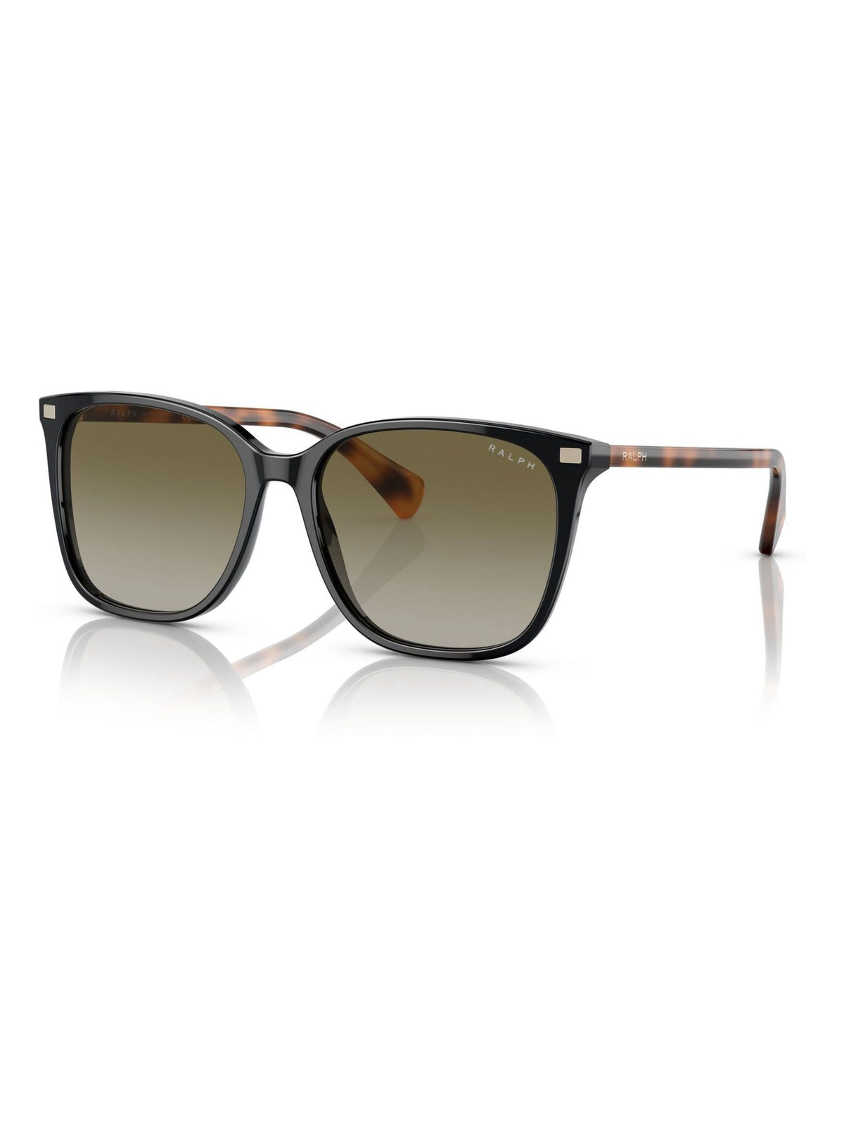 Ralph by Ralph Lauren black square sunglasses gradient green lenses, UK version