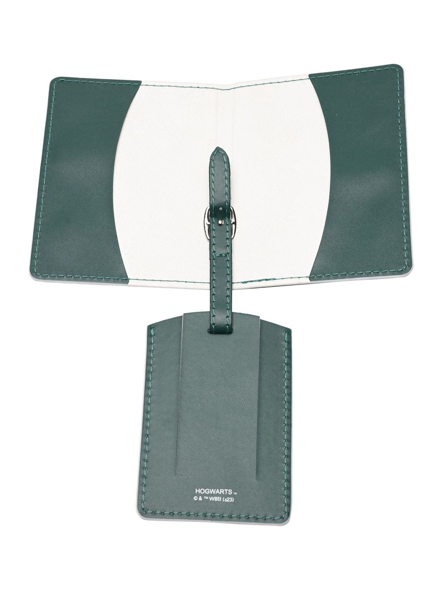 Harry Potter Slytherin passport holder and luggage tag set, imported from the UK
