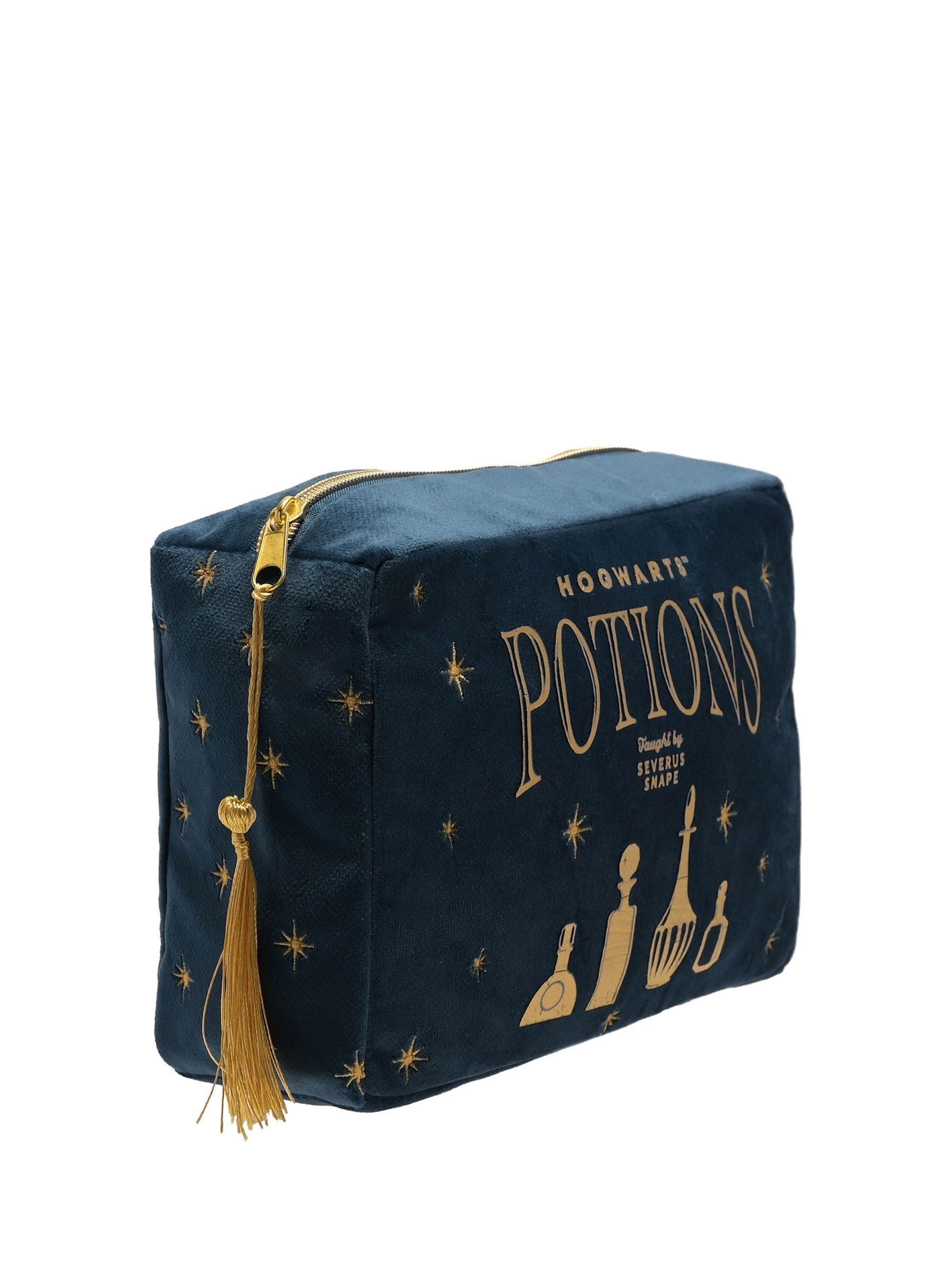 Harry Potter blue velvet Potions wash bag, imported from the UK