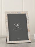 Widdop white metal frame 6x8 inch, imported from the UK