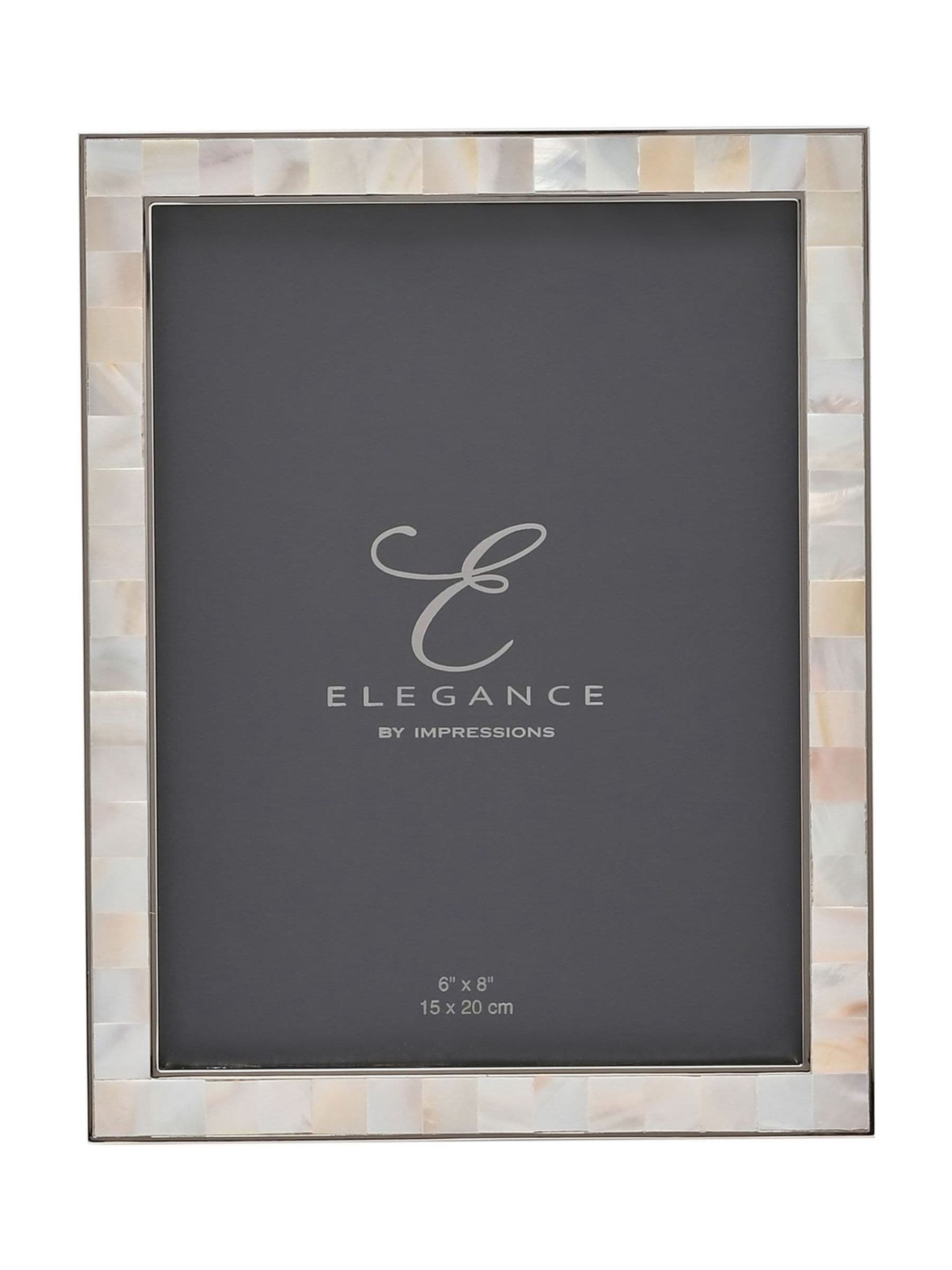 Widdop white metal frame 6x8 inch, imported from the UK