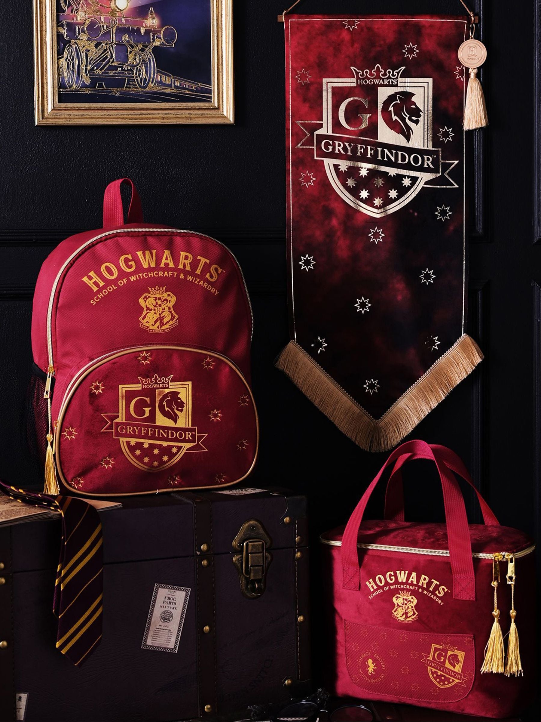 Harry Potter Gryffindor insulated lunch bag red Hogwarts design - British product