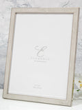 Widdop cream faux shagreen metal plated photo frame (British brand)