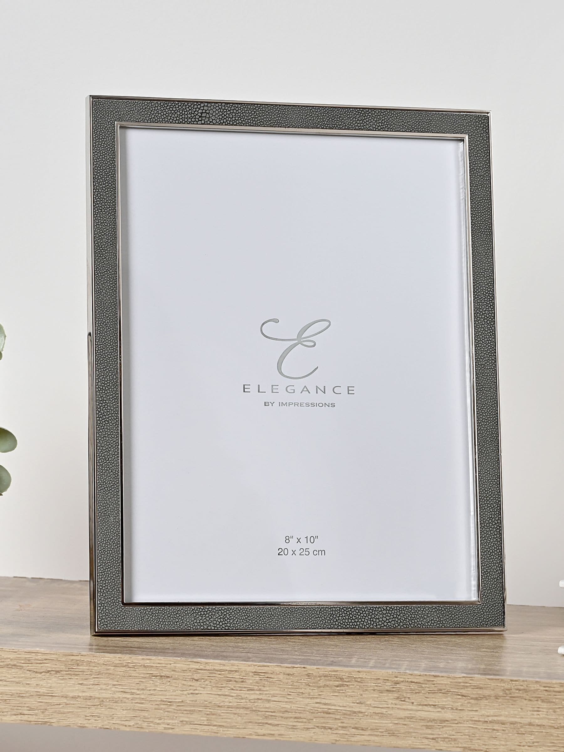 Widdop grey faux shagreen frame 8x10, imported from the UK