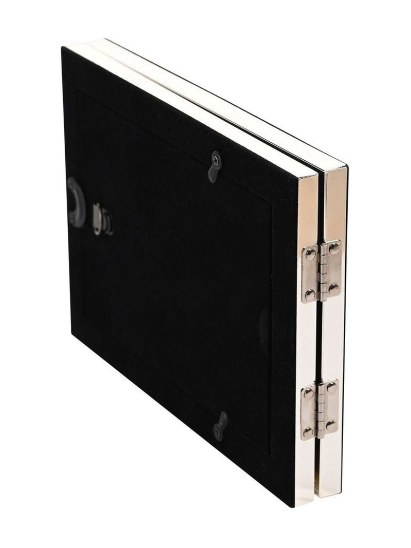 Widdop silver-plated double photo frame 4x6 - British product