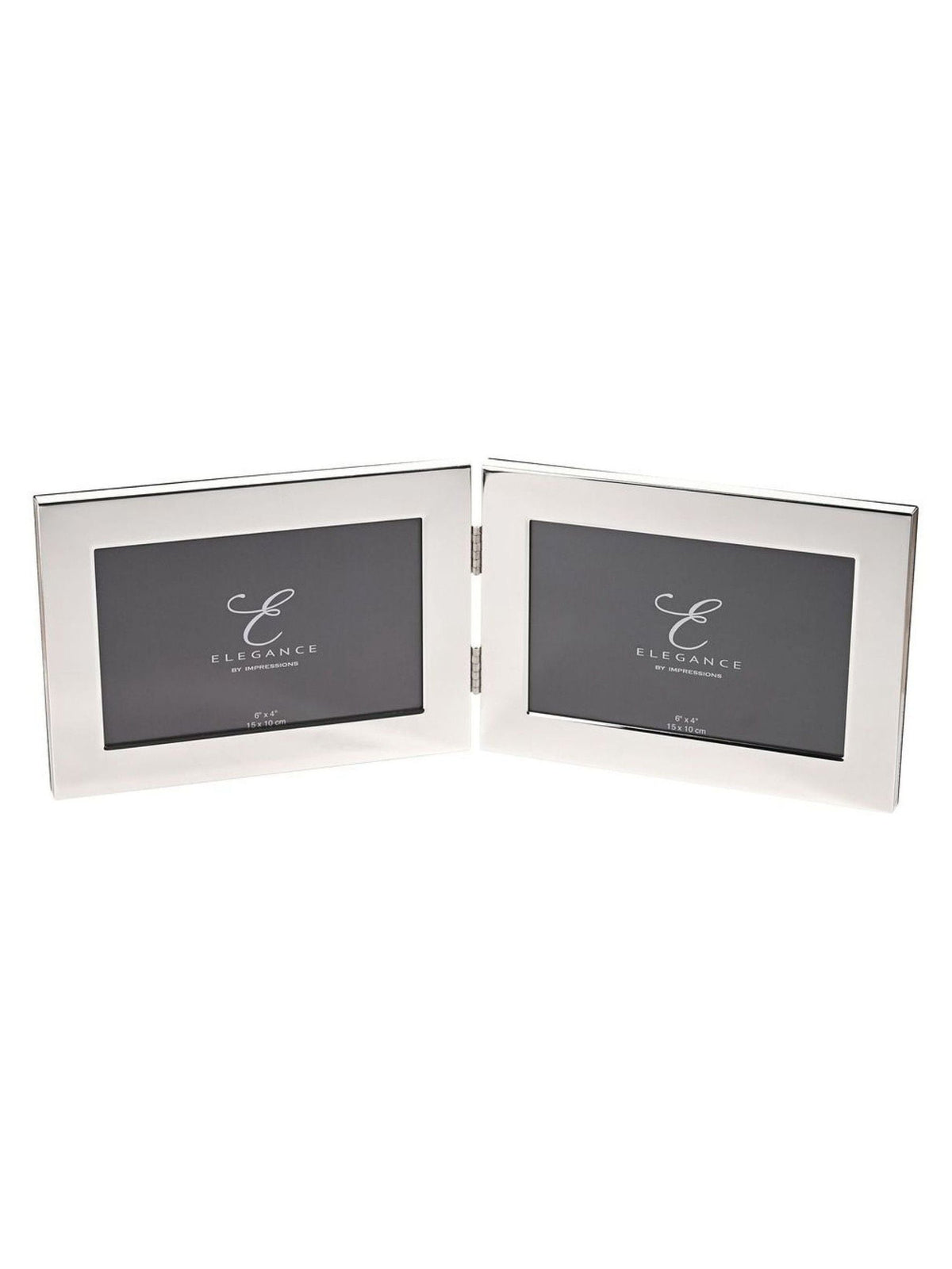 Widdop silver-plated double photo frame 4x6 - British product
