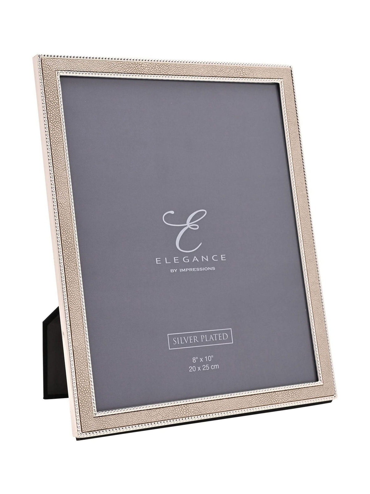 Widdop silver faux shagreen photo frame 8x10, imported from the UK
