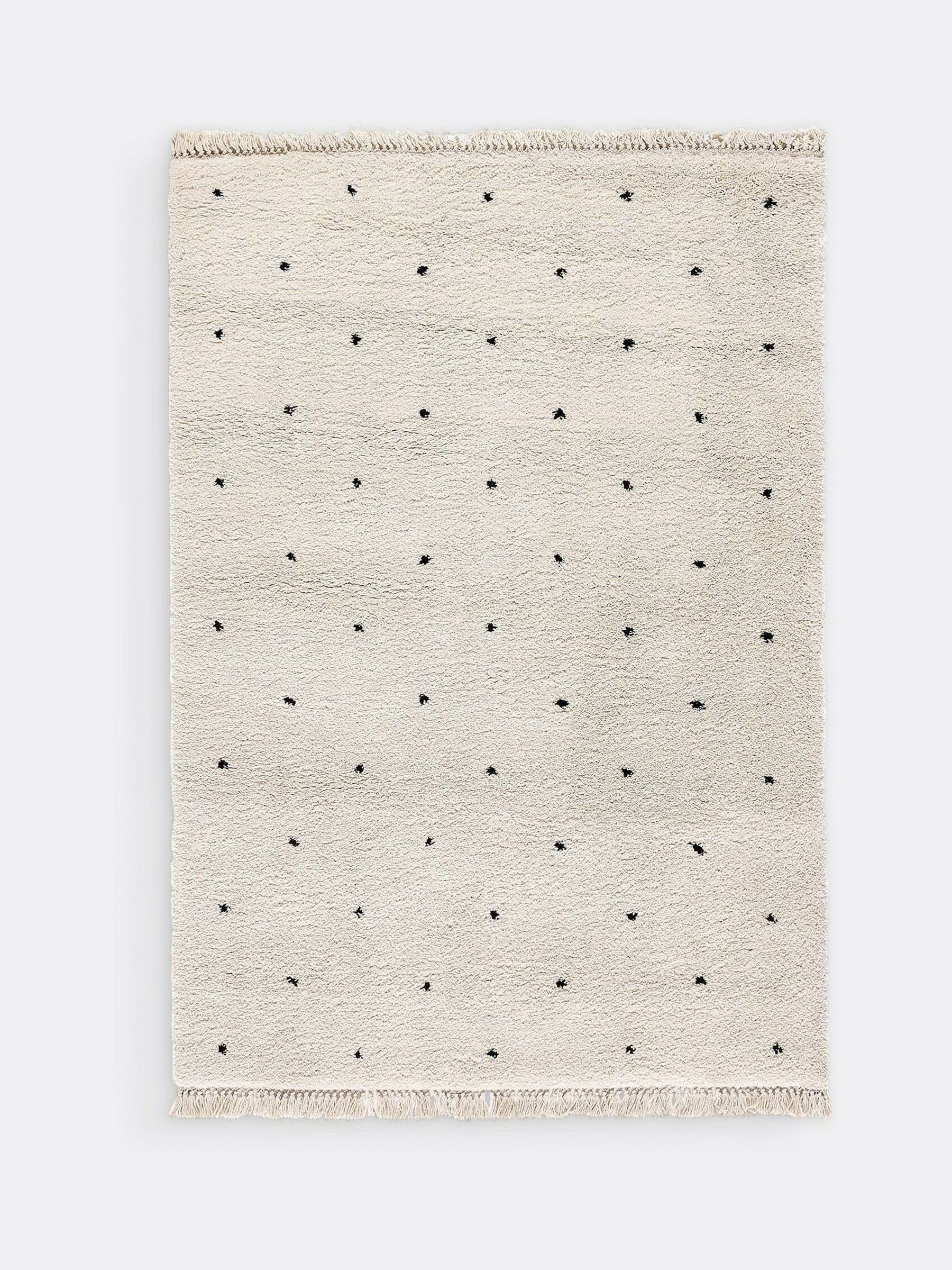 La Redoute Intérieurs Ava spotted fringed rug, imported from the UK