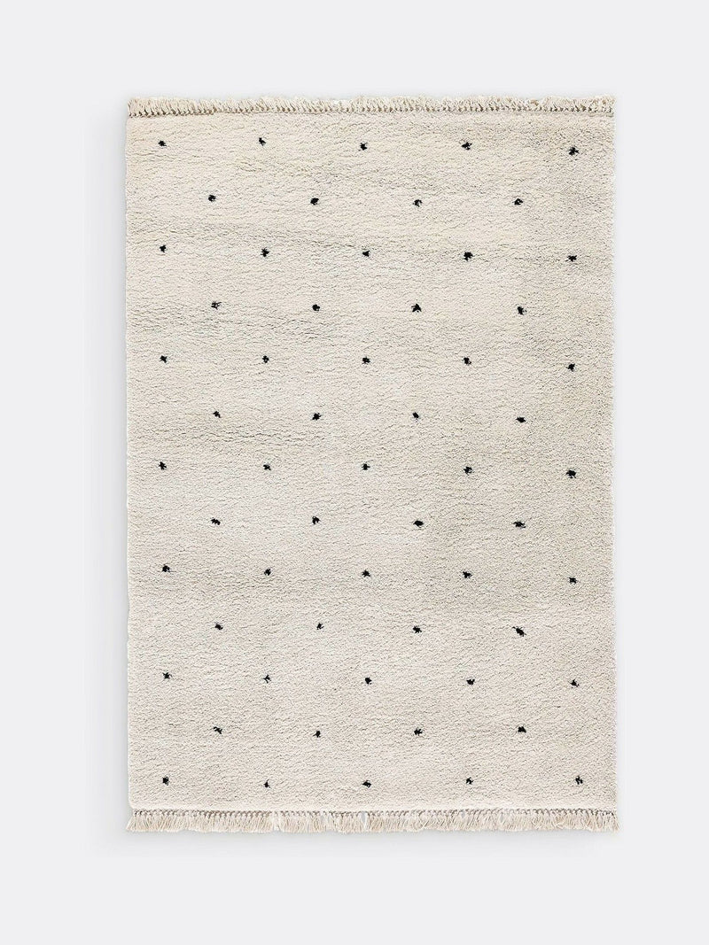 La Redoute Intérieurs Ava spotted fringed rug, imported from the UK