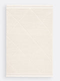 La Redoute Intérieurs ecru fringed berber-style rug - British product