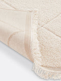 La Redoute Intérieurs ecru fringed berber-style rug - British product