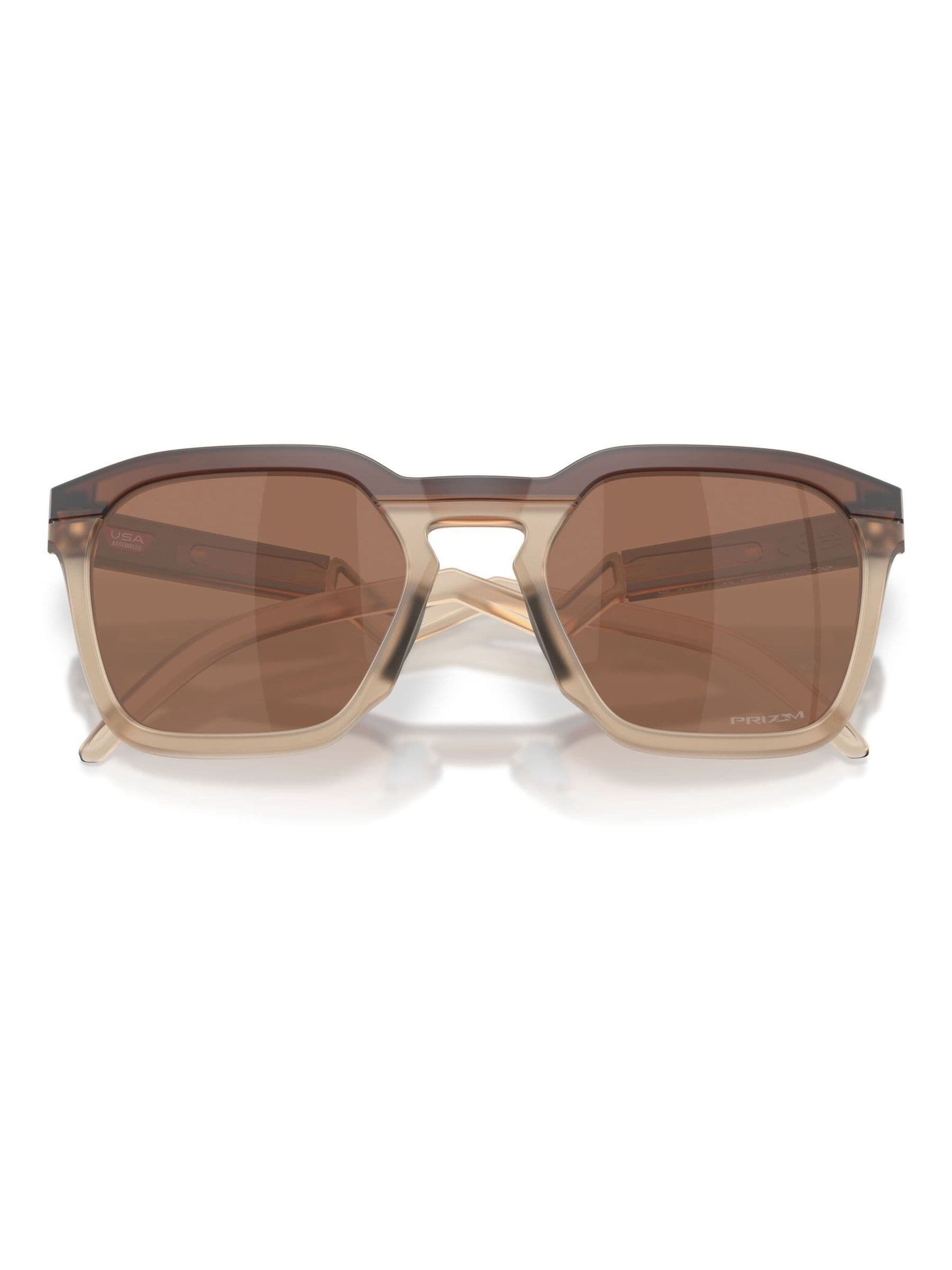 Oakley HSTN SQ square sunglasses brown PRIZM, imported from the UK