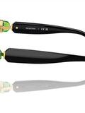 Swarovski black square sunglasses with dark grey lenses, UK version