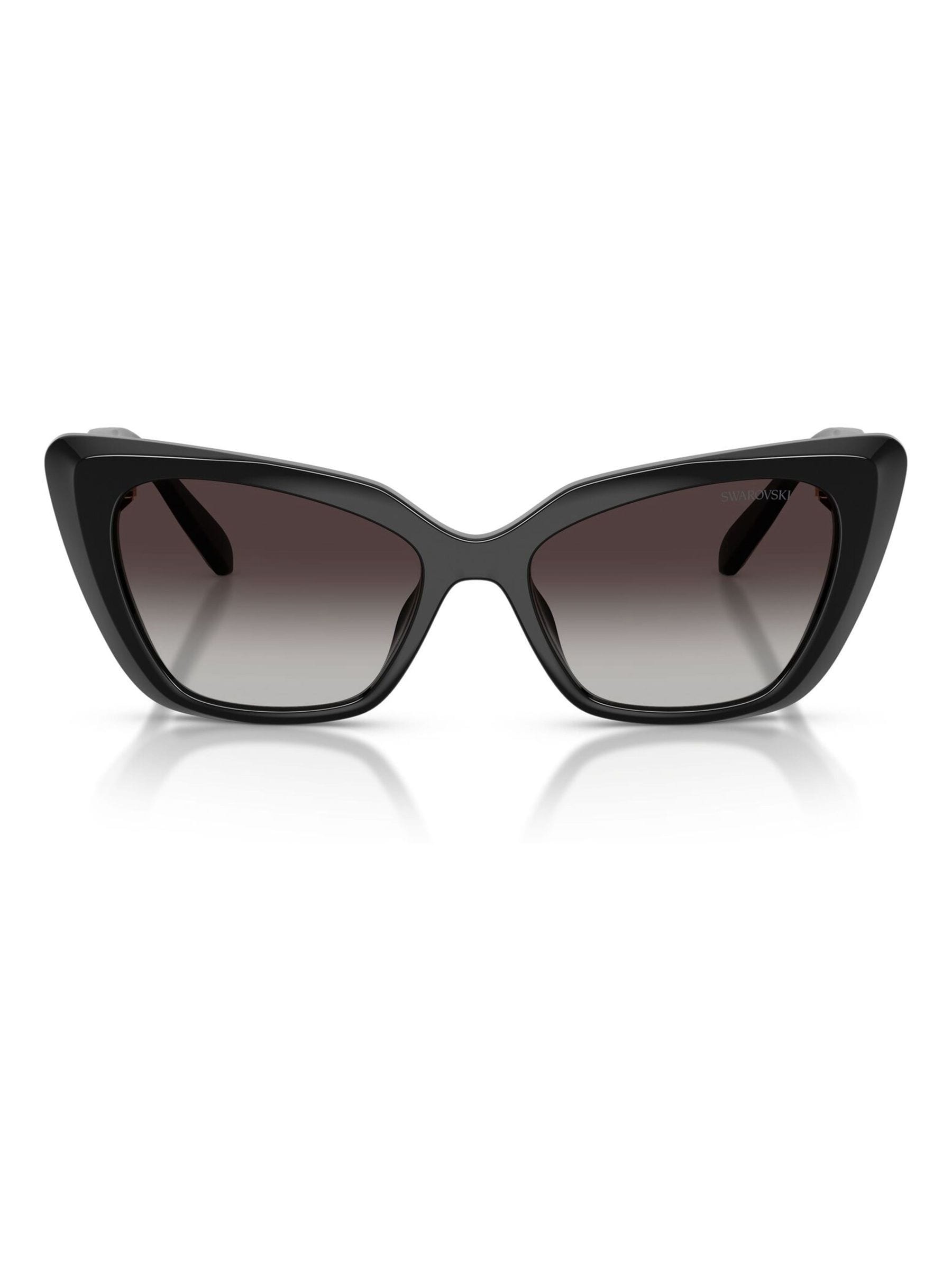 Swarovski black cat eye sunglasses (British brand)