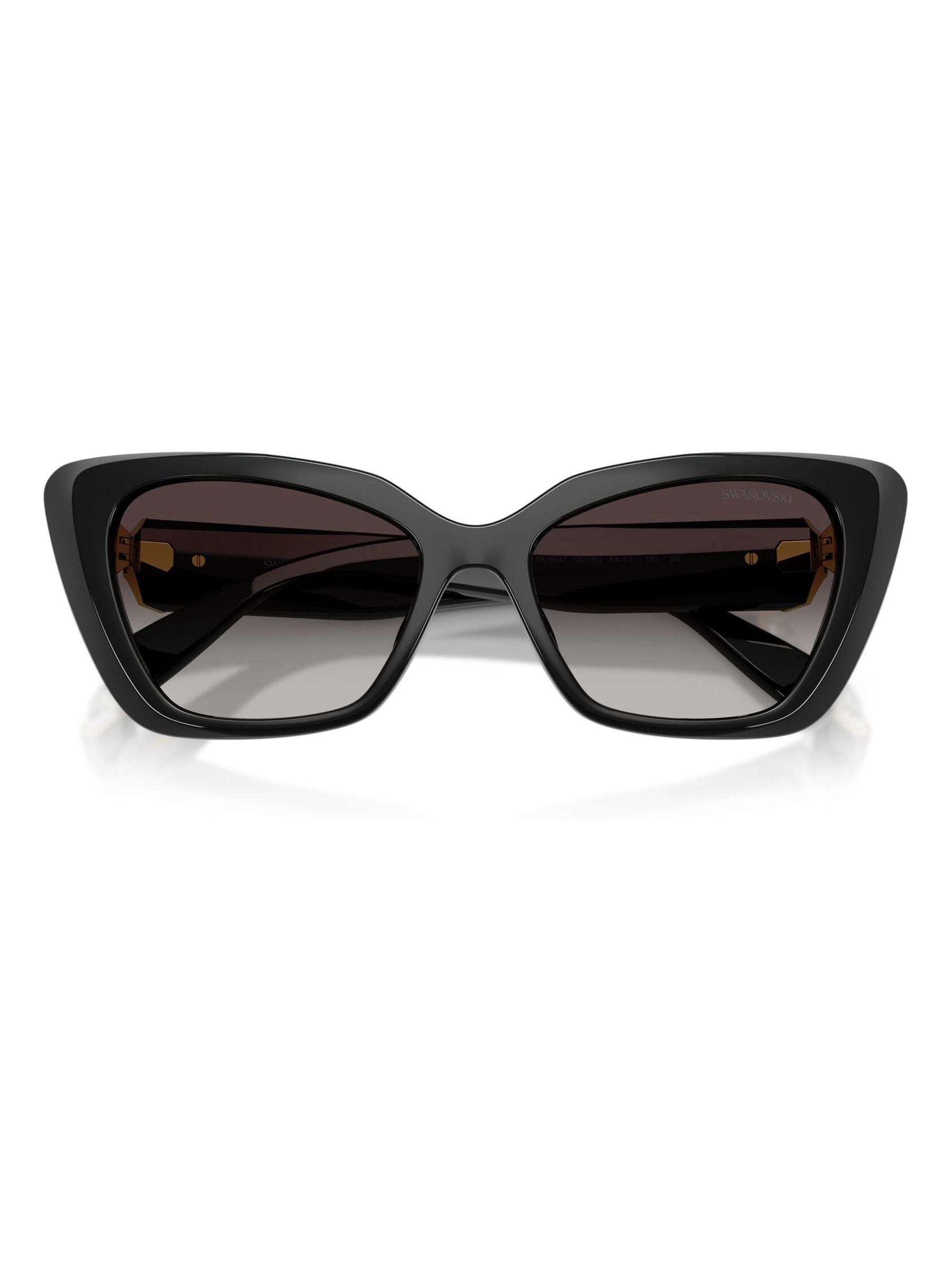 Swarovski black cat eye sunglasses (British brand)
