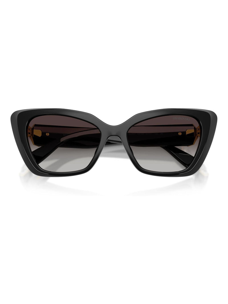 Swarovski black cat eye sunglasses (British brand)