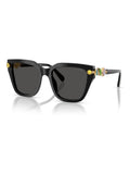Swarovski black irregular acetate sunglasses (British brand)