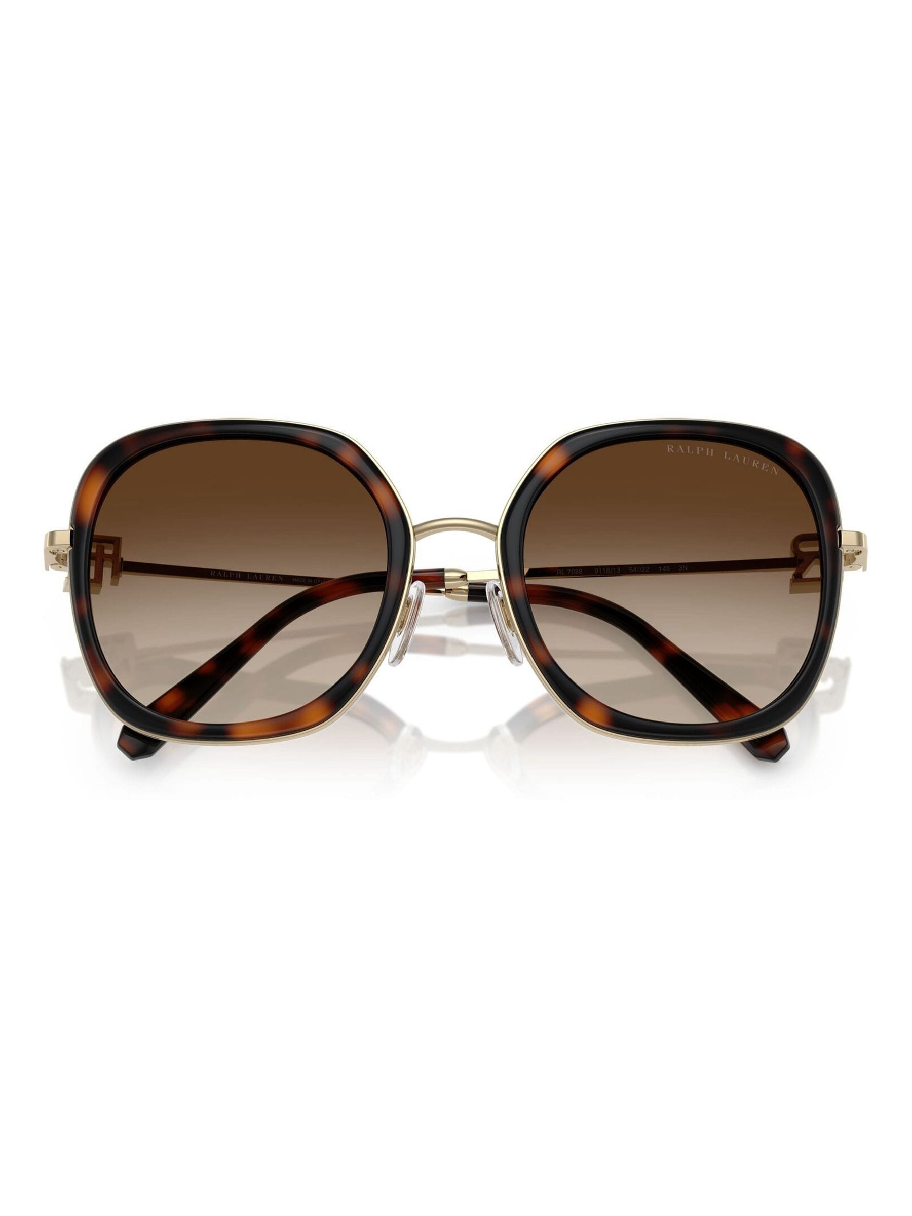 Ralph Lauren RL7088 square sunglasses brown gradient lenses - British product