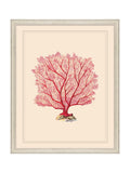 Brookpace Lascelles red coral wall art framed 55.5cm, UK version