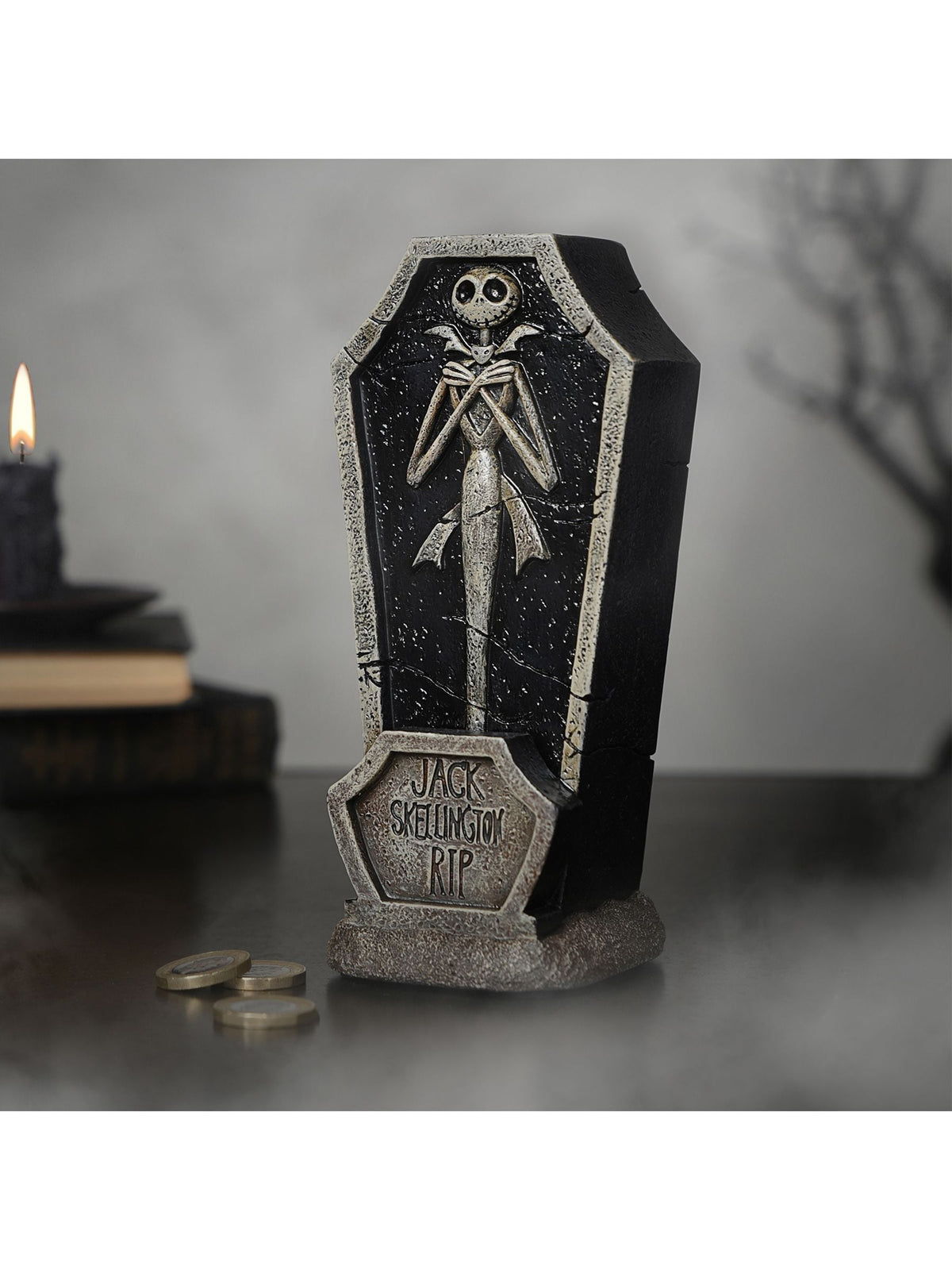 Widdop Nightmare Before Christmas coffin money box with Jack Skellington (British brand)
