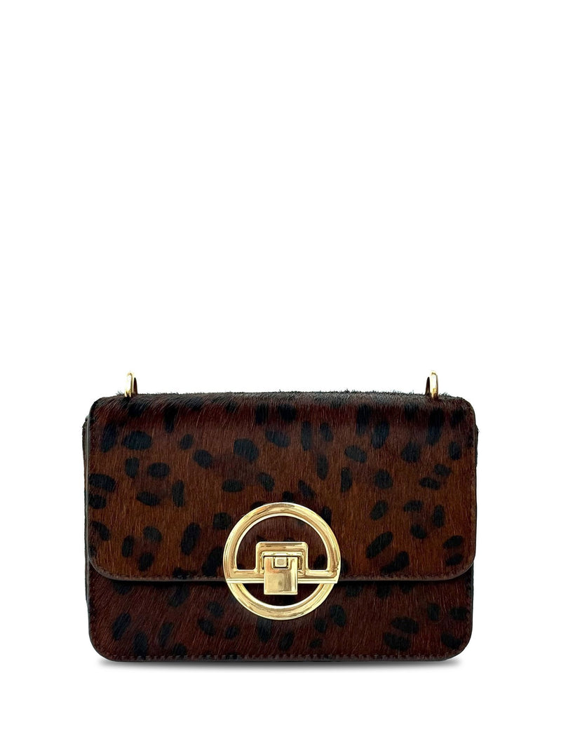 Apatchy The Tilly Dark Hair-On Leather Bag Burgundy